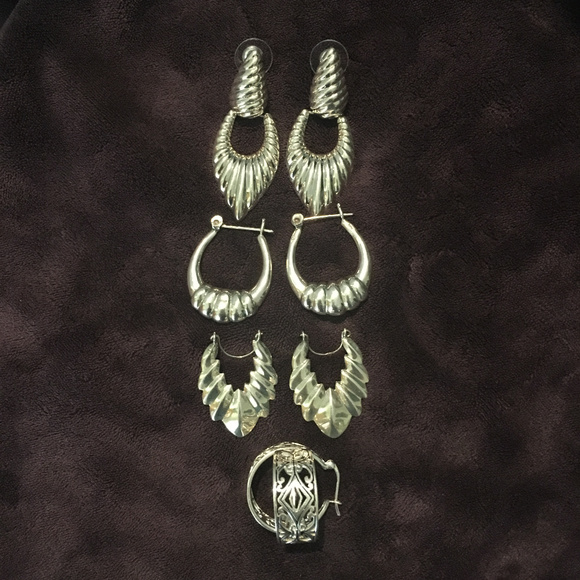 Jewelry - 925 Silver Earring Bundle